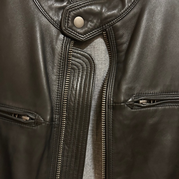 NWOT! Men's Wilson's Leather Black Bomber Jacket - LT - Picture 8 of 9